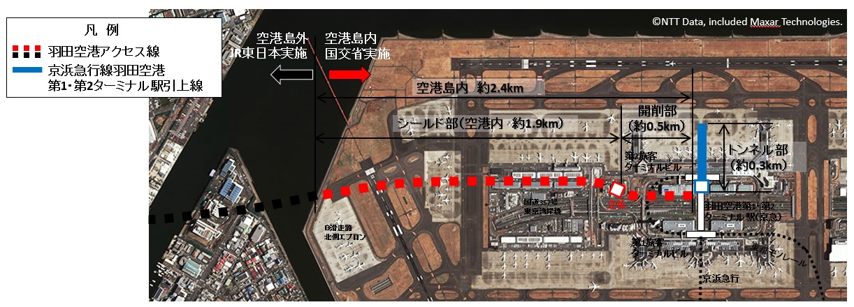羽田空港アクセス線整備予定図