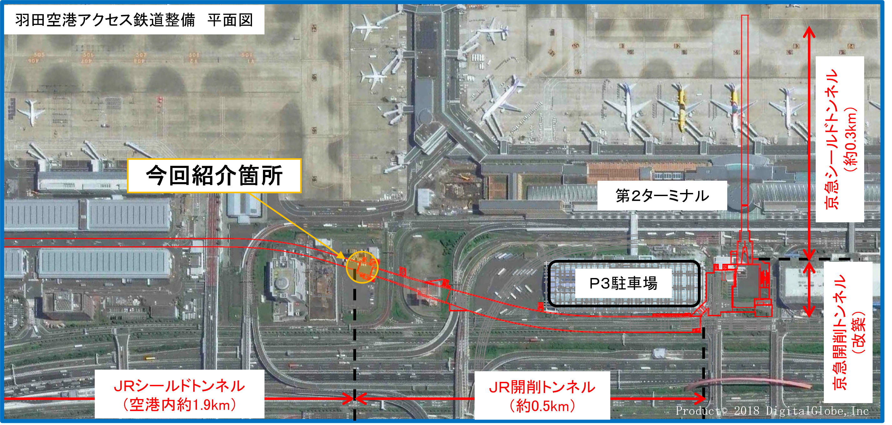 羽田空港アクセス鉄道整備平面図