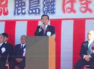 祝辞の様子(鹿嶋市長