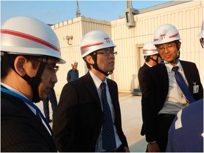 常陸那珂火力発電所での様子②