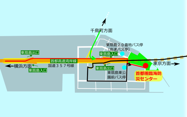 首都圏臨海防災センター地図