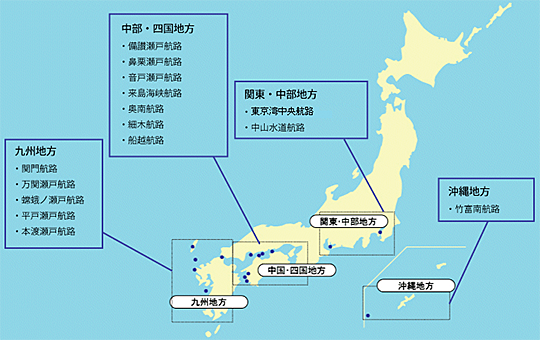 全国の開発保全航路